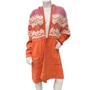 Torrid Everyday Plush Anorak Hooded Cinched Waist Sweater Cardigan Size 2